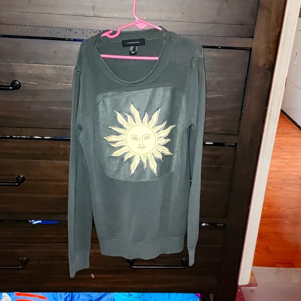 Woman's sweater with sun logo, Atmosphere, size 2